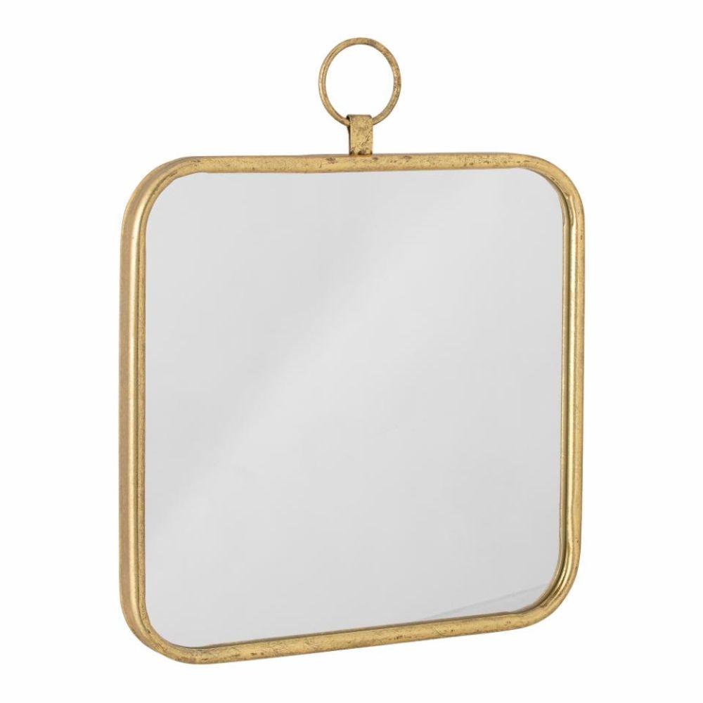 Jasmine Brass Metal Wall Mirror