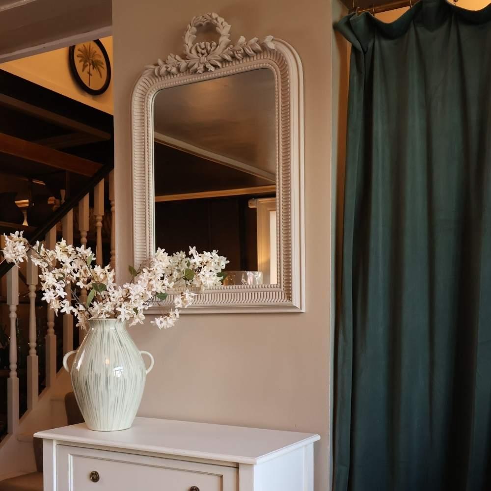 Eleanor Wreath-Framed Mirror