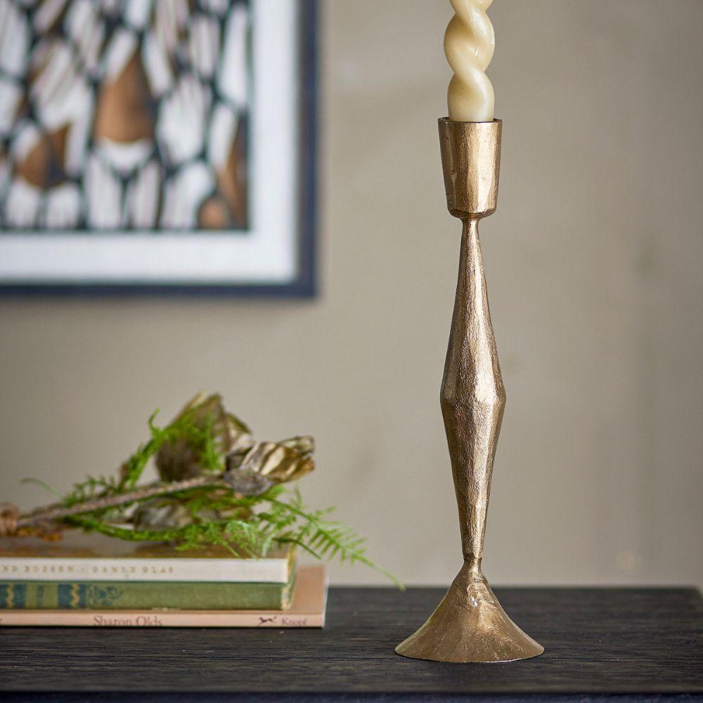 Velun Candle Holder in Gold